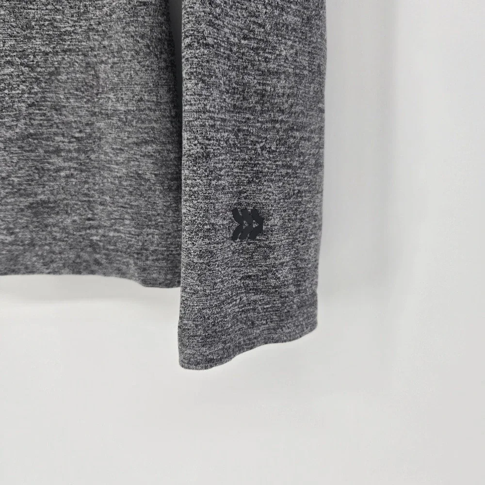 All in Motion Quarter Zip Pullover‎ Kids L 10/12 Gray Heathered Athletic Top